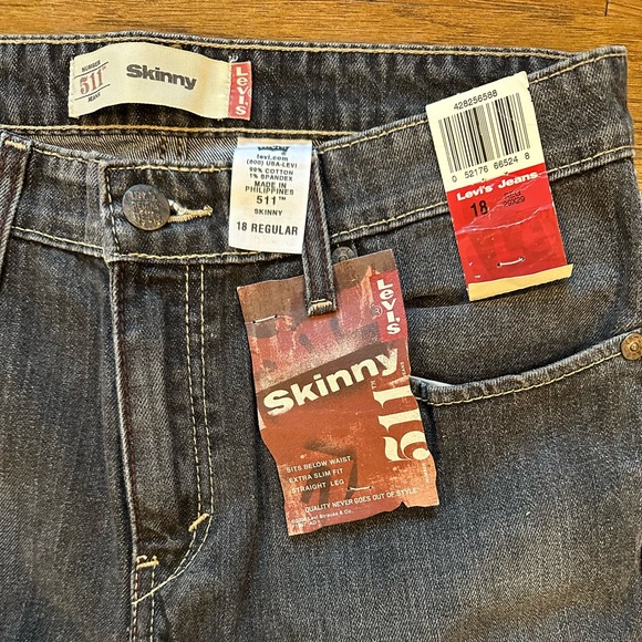 NEW Levi’s Skinny Jeans 511 Size 18 (29x29) - Picture 4 of 5